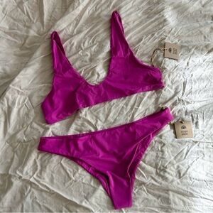 Free People x Toast Swim Purple Orchid Signature Set- NWT